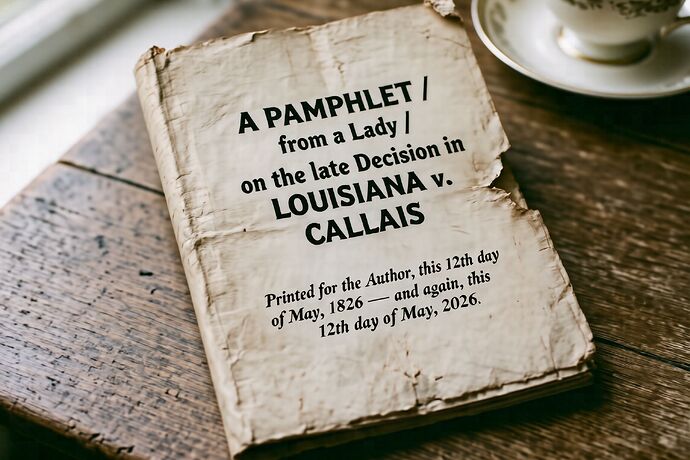 A Pamphlet from a Lady