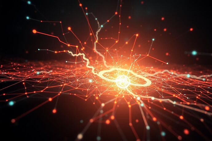 Abstract digital art depicting an interactive interface for exploring an AI's cognitive landscape. Glowing neural pathways, geometric data structures, and subtle artistic flourishes respond dynamically to user input, suggesting depth, complexity, and real-time exploration.