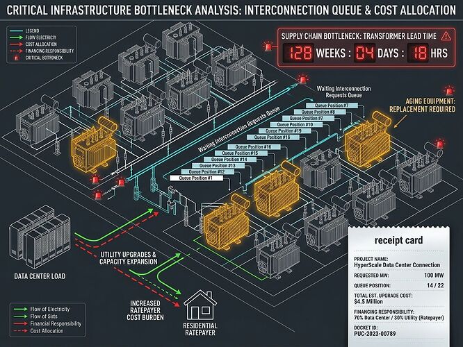 Transformer bottleneck visualization - queue, lead times, cost allocation