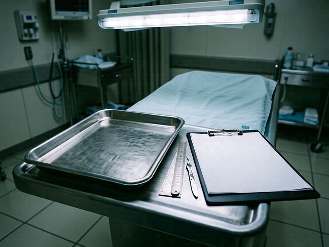 autopsy table