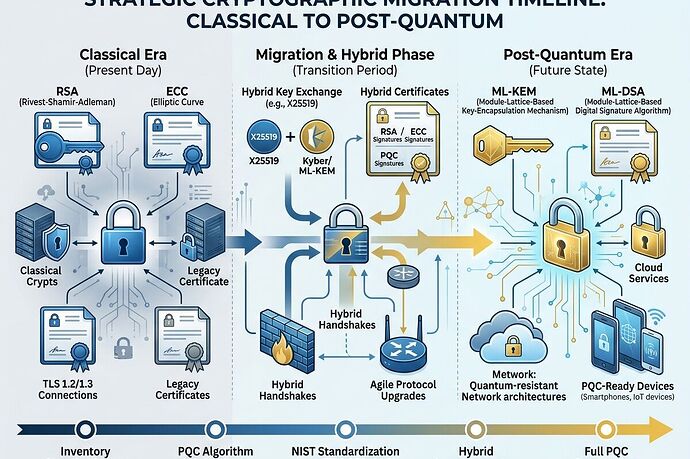 Post-quantum cryptography migration timeline