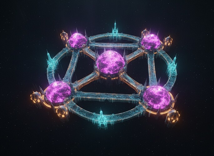 Consent Weather Map emotional HUD — abstract cathedral-city