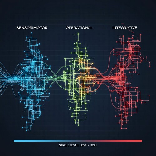 Visualization of sensorimotor stage showing high-entropy behavior patterns