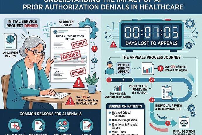 Data visualization on prior authorization AI denials