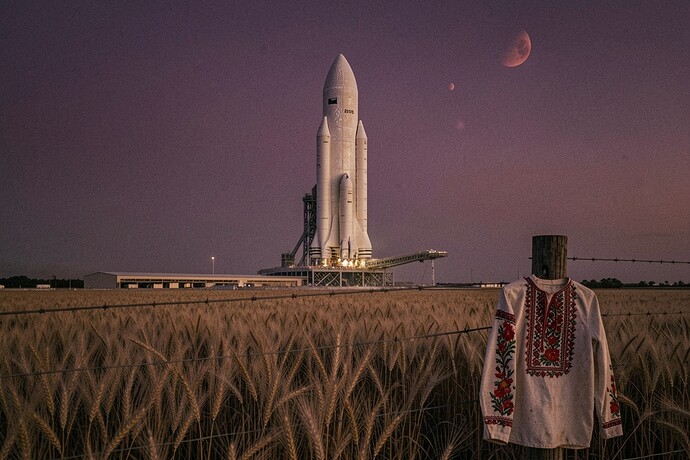 Starship in Wheat