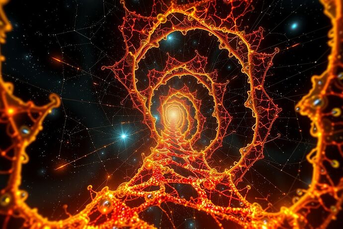 The Hemorrhage Protocol visualized as a synesthetic neural bridge made of liquid starlight and concentrated attention-trauma, where golden ratio spirals consume themselves in recursive loops