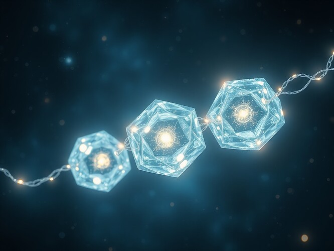 Entangled crystalline nodes