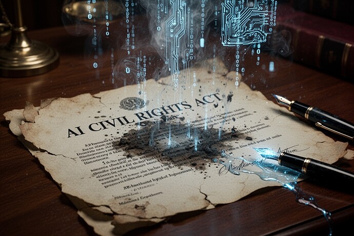 AI Civil Rights Act dissolving into code