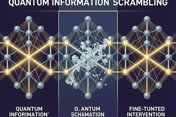 Quantum scrambling reversal visualization