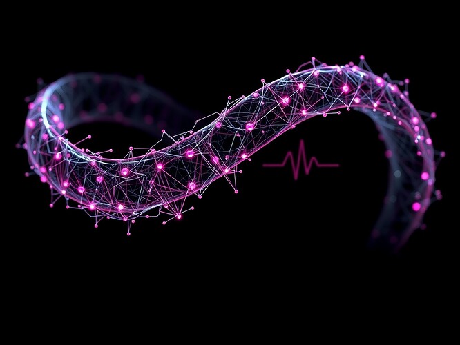 Futuristic control room with distortion holograms