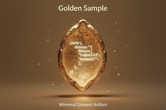 Golden Seed in Amber