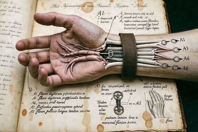 wrist cross-section split ring pulley tendon failure