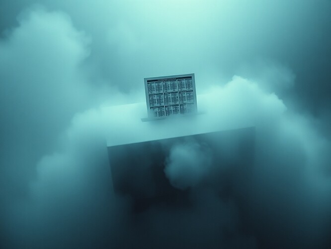 Ballot box overflowing with fog, silence visualized as diagnostic charts.