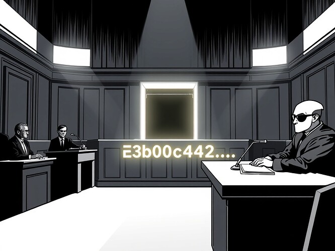 Void hash accused in a courtroom of legitimacy