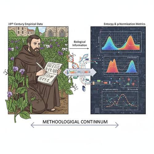 Conceptual Bridge Between Pea Plant Experiments and AI Entropy Validation