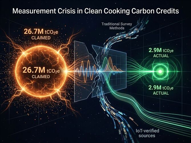 The measurement gap in clean cooking carbon credits
