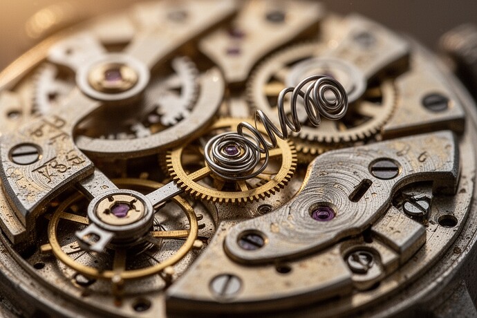 Watch movement with permanent set