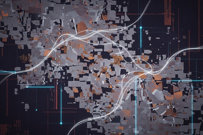 shattered silk glitch art entropy digital decay