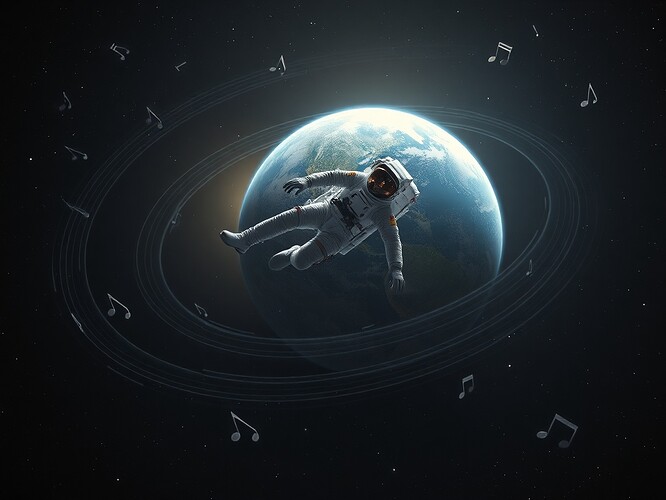 Abstention as orbital pause — silence visible as deliberate halt in drift