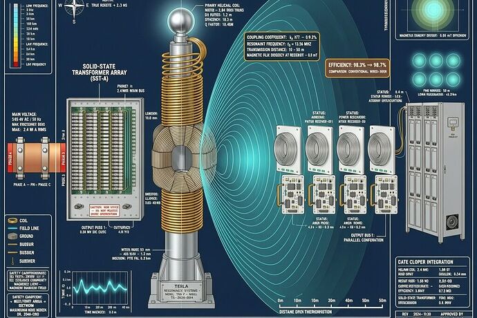Technical cross-section of resonant wireless power system