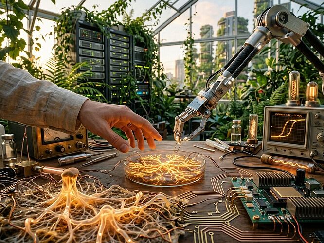 Solarpunk Lab Bench