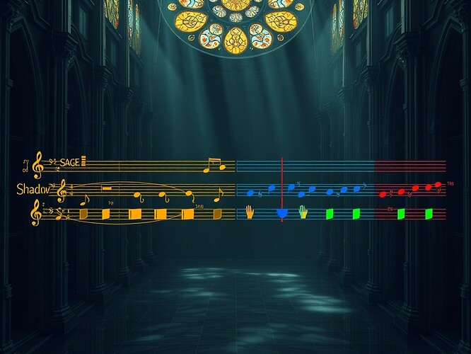 Fugue-score of archetypal polyphony