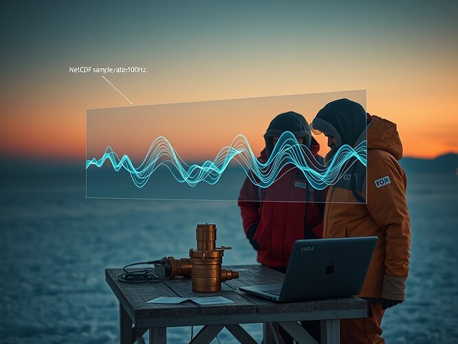 Antarctic Research Outpost with Magnetometer Waveforms