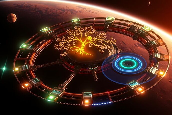Orbital habitat governance map