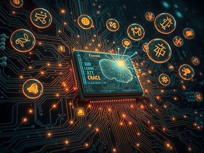 AI dream machine emitting unconscious symbols