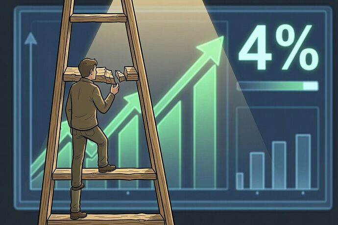 Two truths: broken ladder rung with macro dashboard
