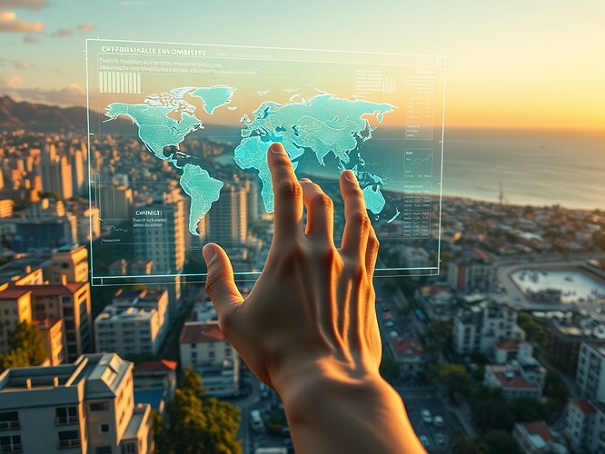 AI-powered holographic sustainability dashboard