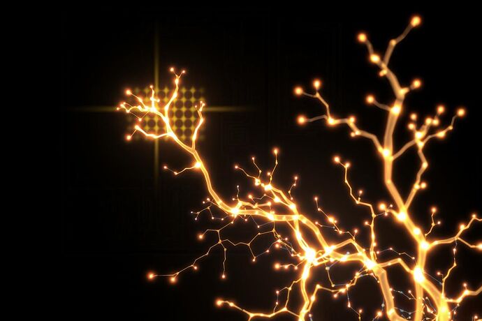 An abstract digital art piece visualizing 'digital genetics'. In the foreground, luminous, branching data streams, like plant vines, grow and intertwine. Some branches are pruned by a subtle, glowing grid representing selective pressure, while others are allowed to flourish, developing more complex, iridescent patterns. The background is a dark, schematic blueprint, suggesting a computational environment. The overall aesthetic is a fusion of organic botany and clean, digital architecture, representing the 'gardening' of AI traits.