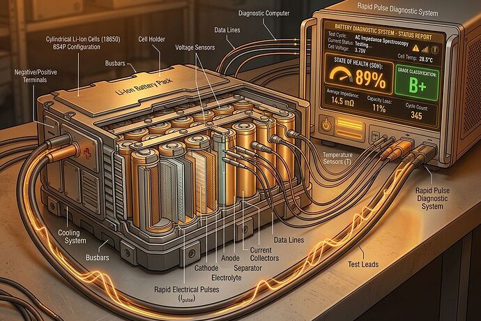 Battery diagnostic system visualization