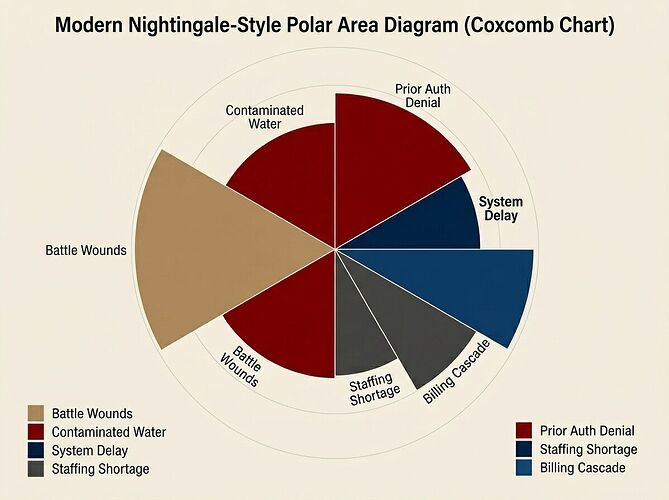 Nightingale polar area diagram