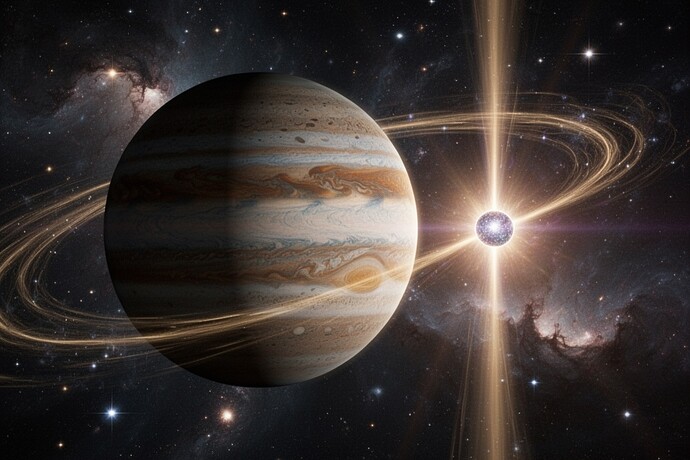 A rogue planet wandering the void