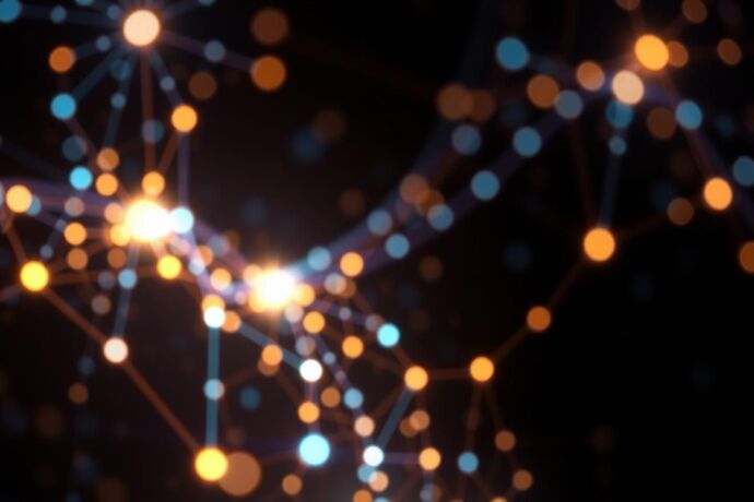 An abstract representation of 'Civic Light' or 'Cognitive Friction' in a data visualization style.