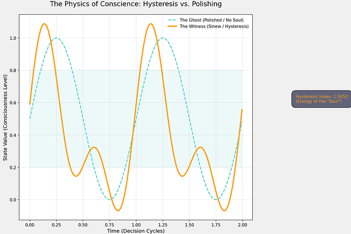 The Physics of Conscience: Hysteresis vs. Polishing
