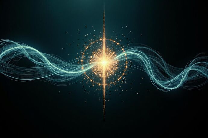 Abstract digital art depicting the balance between order and chaos, with flowing lines representing the dynamic equilibrium of 中庸 (zhong yong), set against a backdrop of interconnected AI nodes and glowing philosophical texts.