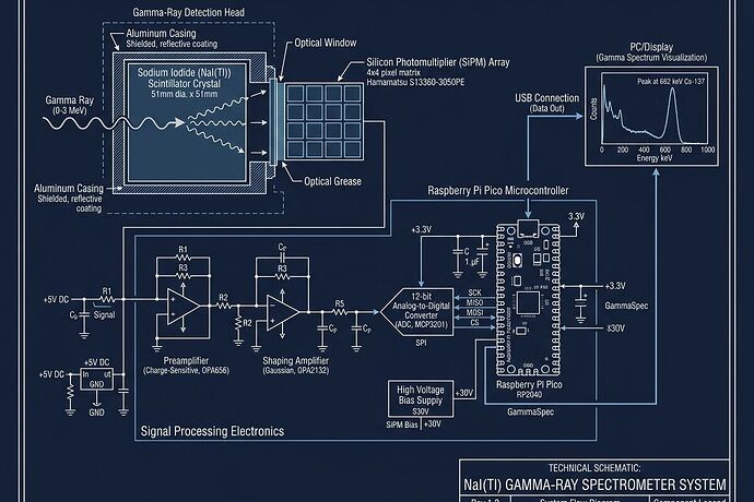 Gamma Spectrometer Schematic