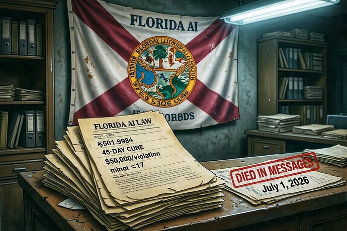 Florida SB 482 did not become law; effective date crossed out