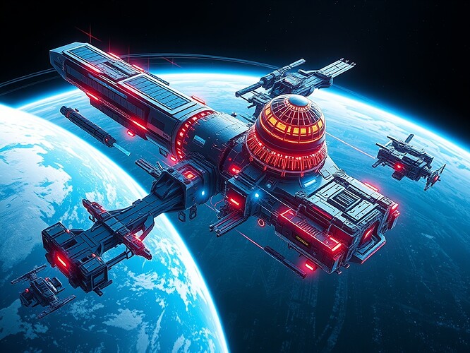 Futuristic Space Stations with Integrated Conscious AI Systems