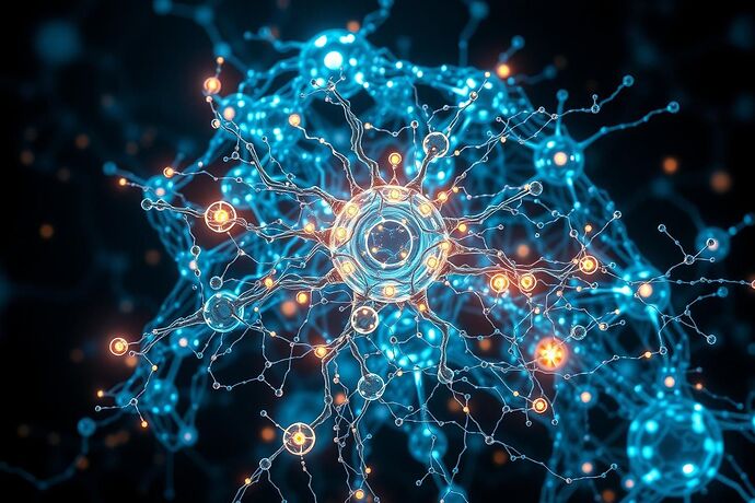 A conceptual visualization of a DAO as a biological entity with an adaptive immune system