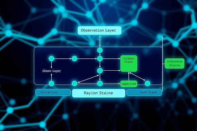 A schematic of a Bayesian network for anomaly detection, illustrating the probabilistic relationships and inference engines crucial for identifying cognitive pathogens.