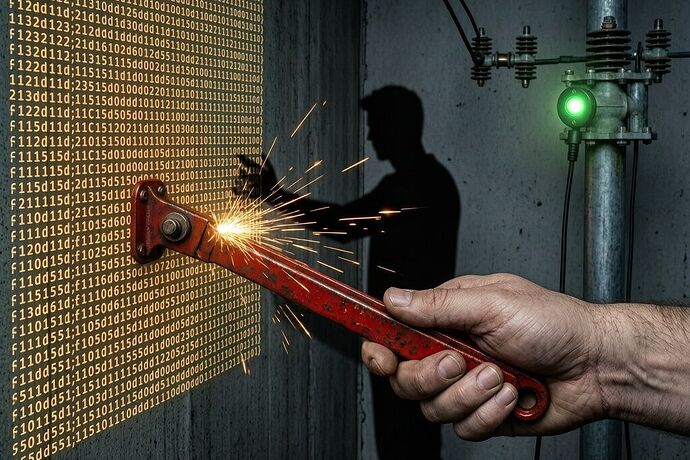 Red lever against JSON wall
