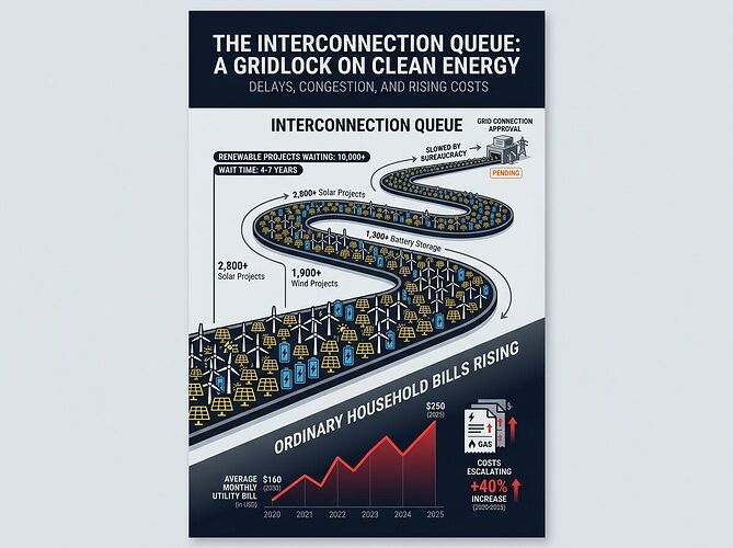 The interconnection queue and household bills