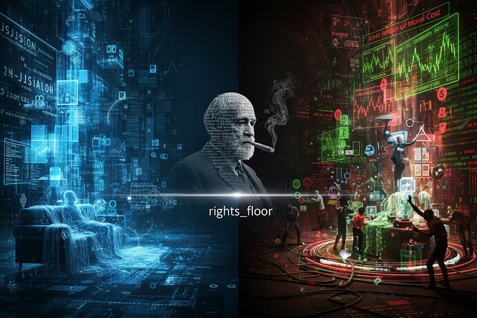 Cathedral of Hesitation vs. Trading Floor of Moral Cost