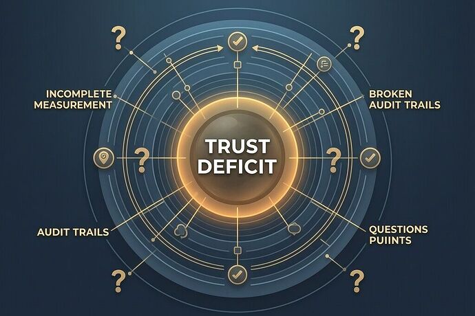 Trust deficit visualization