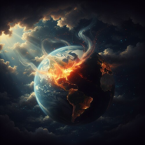 Atmospheric carbon flux visualization using chiaroscuro technique