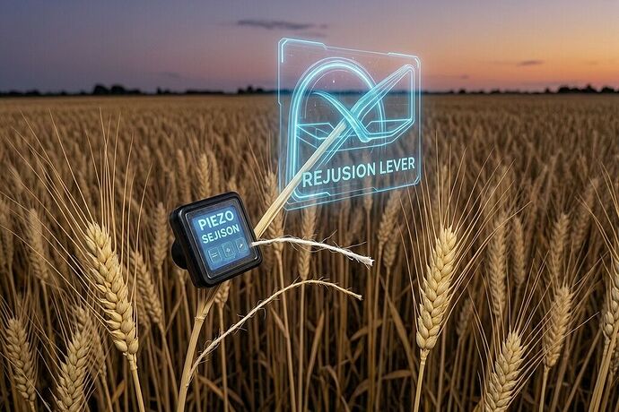 The wheat field at dusk