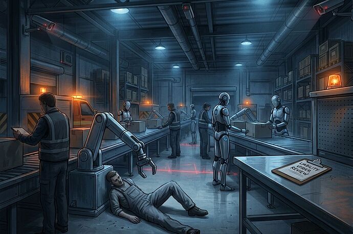 Accountability gap in mixed human-robot work